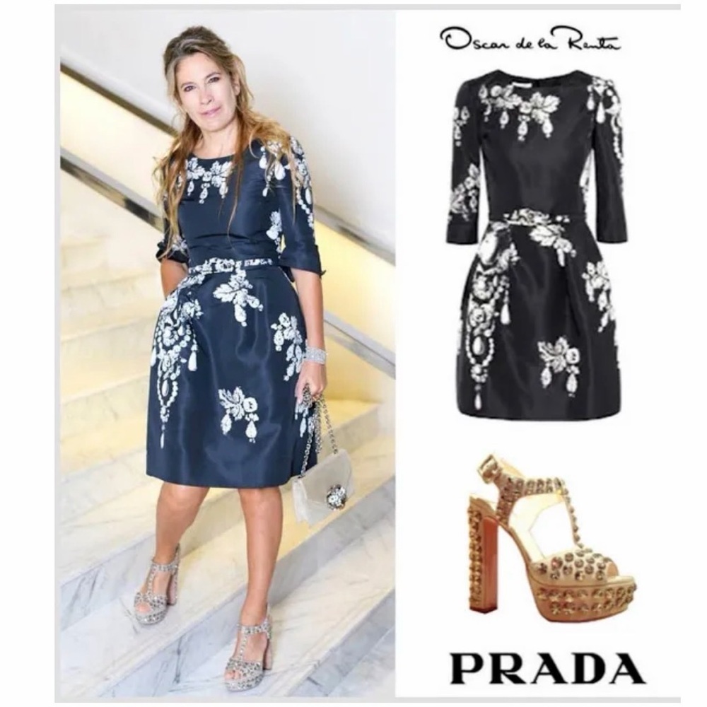 Oscar de la Renta Belted Dress size 0